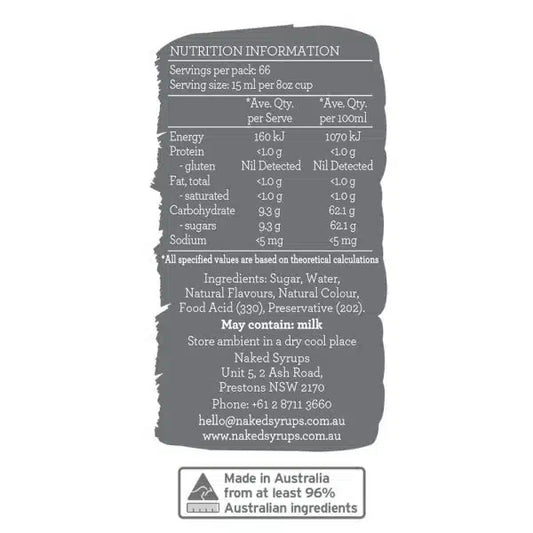 Naked Syrups Spiced Chai Flavouring 1Ltr