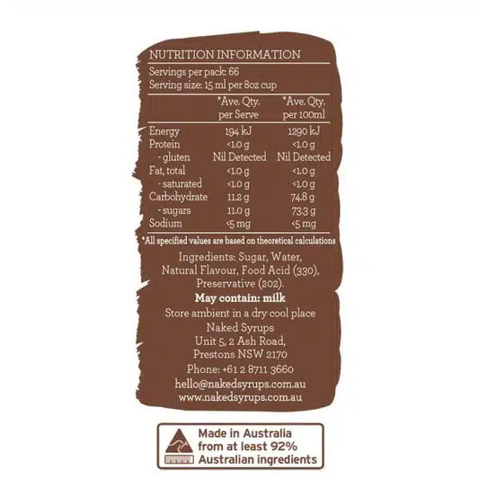 Naked Syrups Gingerbread Flavouring 1Ltr