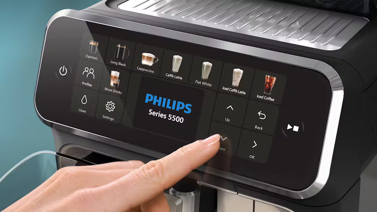 Philips Series 5500 Automatic Espresso Machine - Black