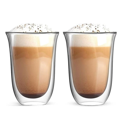 Bialetti – Firenze Double Wall Borosilicate Glass 300ml Mug Set of 2