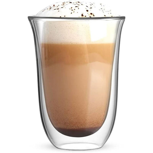 Bialetti – Firenze Double Wall Borosilicate Glass 300ml Mug Set of 2
